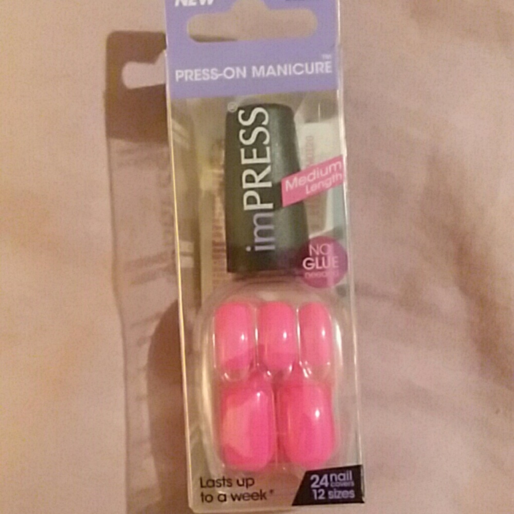 Pink manicure nails impress